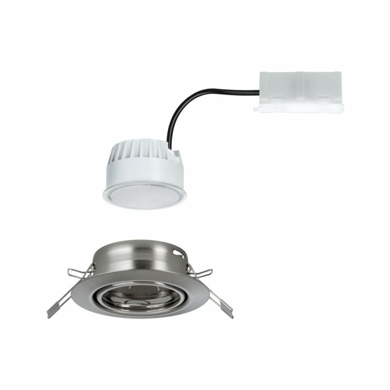 Paulmann Einbauleuchte LED Base rund 1x5W  Eisen gebürstet