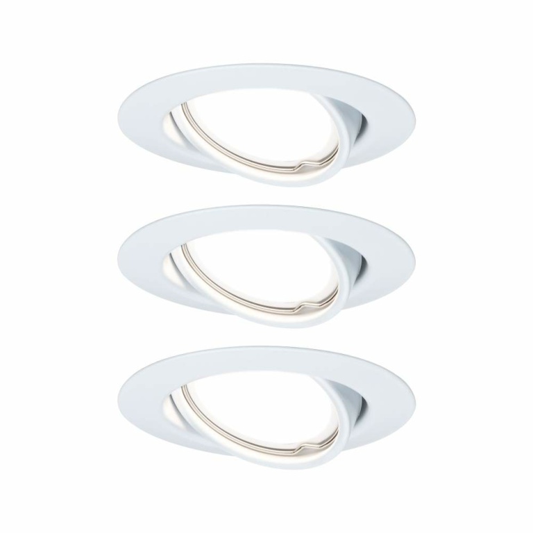 Paulmann Einbauleuchte LED Base rund 3x5W GU10 Weiß matt