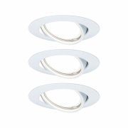 Einbauleuchte LED Base rund 3x5W GU10 Weiß matt