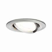 Einbauleuchte LED Nova rund 1x6,5W GU10 Eisen gebürstet