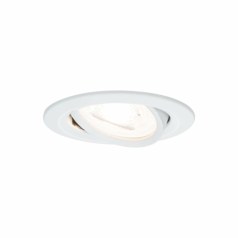 Paulmann Nova LED Einbauleuchte 3er-Set rund 6.5W IP23 GU10 Weiß (matt) schwenkbar 2700K 230V