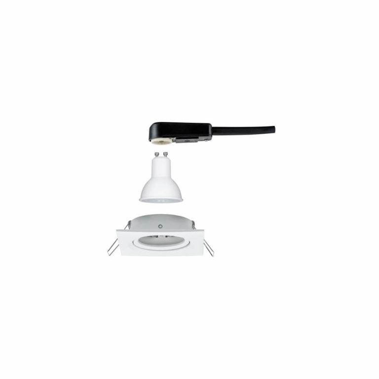 Paulmann Einbauleuchte LED Nova eckig 1x6,5W GU10 Weiß matt