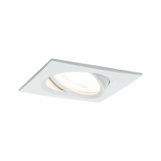 Einbauleuchte LED Nova eckig 1x6,5W GU10 Weiß matt