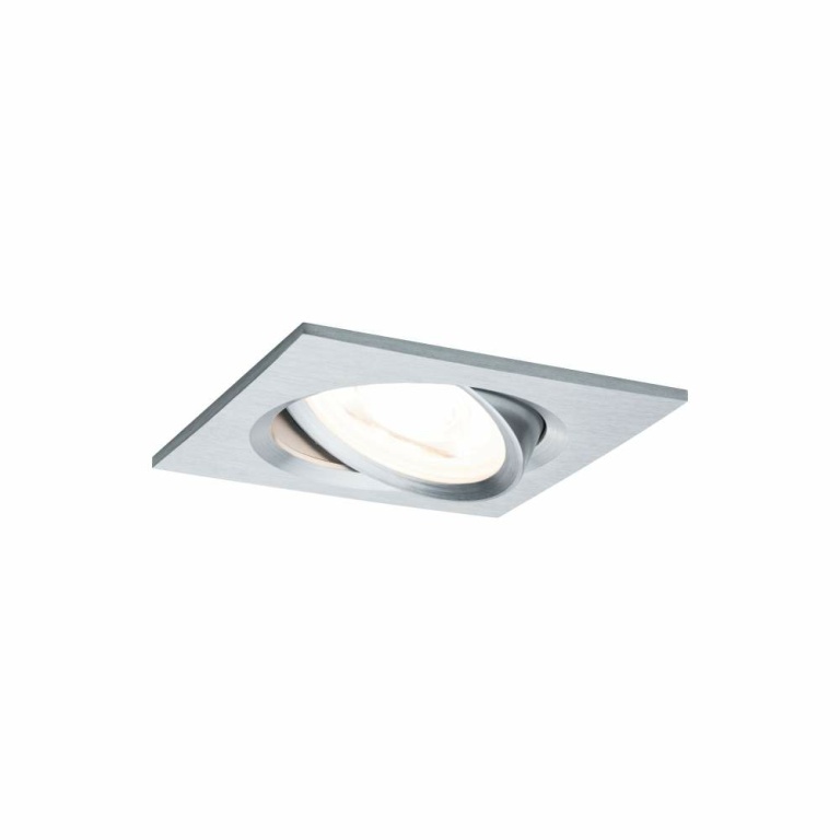 Paulmann Einbauleuchte LED Nova eckig 3x6,5W GU10 Alu gedreht