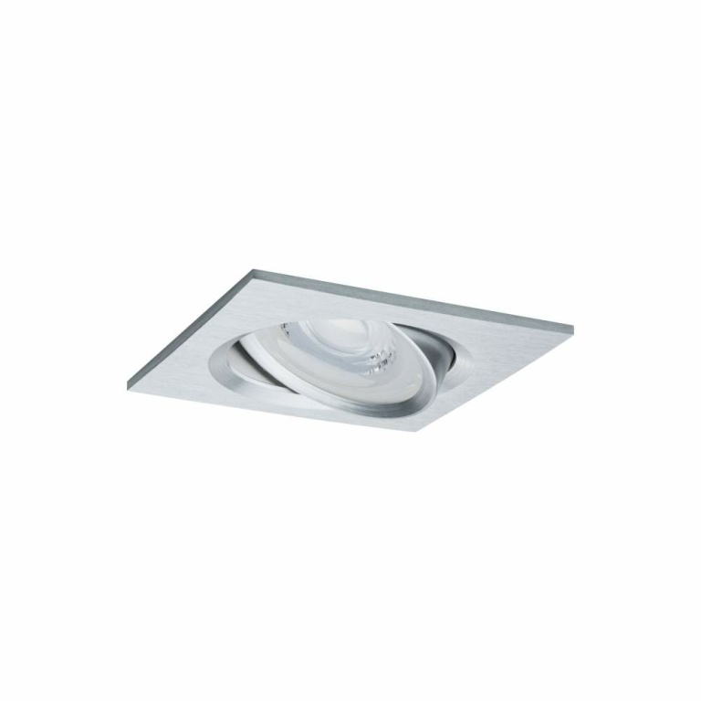 Paulmann Einbauleuchte LED Nova eckig 3x6,5W GU10 Alu gedreht