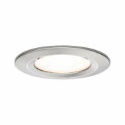 LED Einbauleuchte Nova Einzelspot rund 1x6.5W IP44 GU10 Eisen gebürstet 2700K 230V