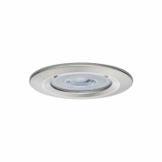 Nova LED Einbauleuchte 3er Set rund 6.5W IP44 GU10 Eisen gebürstet 2700K 230V