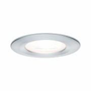 LED Einbauleuchte Nova Einzelleuchte rund 6.5W IP44 GU10 Alu gedreht 2700K 230V