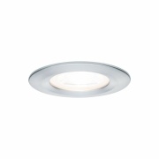 LED Bad-Einbauleuchte Nova Basisset 3er Set rund 6.5W IP44 GU10 Alu gedreht 2700K 230V