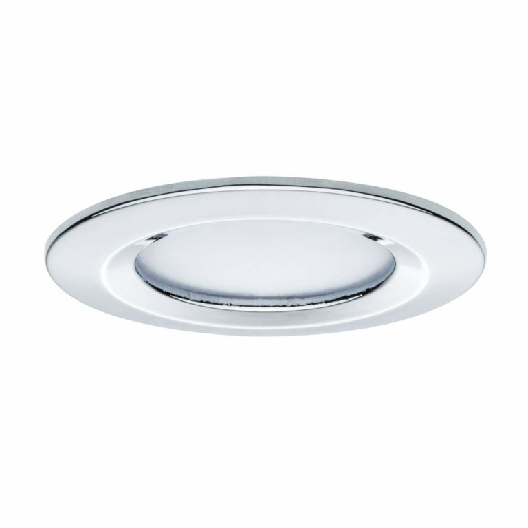 Paulmann LED Bad-Einbauleuchte Nova Basisset 3er Set rund 6.5W IP44 GU10 Chrom 2700K 230V