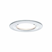 LED Bad-Einbauleuchte Nova Basisset 3er Set rund 6.5W IP44 GU10 Chrom 2700K 230V