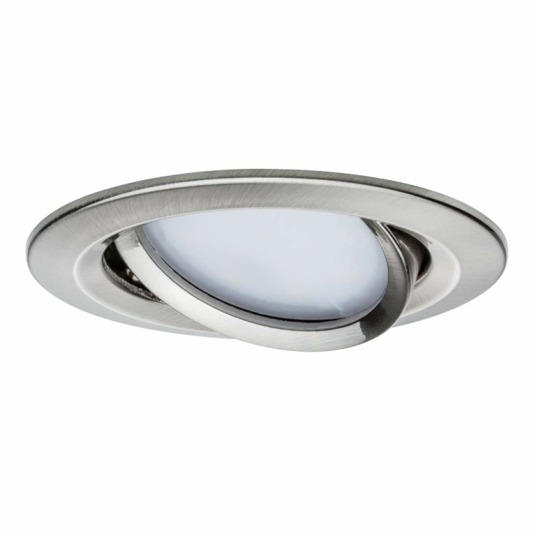 Paulmann Einbauleuchte LED Nova rund 1x6,5W  Eisen gebürstet