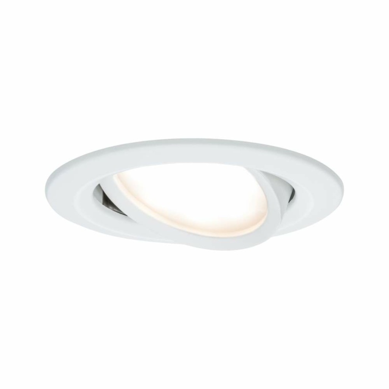 Paulmann LED Einbauleuchte Nova Coin Einzelspot rund 6W IP23 Weiß (matt) schwenkbar 2700K 230V