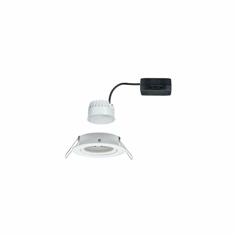 Paulmann LED Einbauleuchte Nova Coin Einzelspot rund 6W IP23 Weiß (matt) schwenkbar 2700K 230V