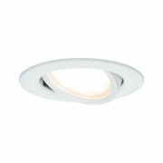 LED Einbauleuchte Nova Coin Einzelspot rund 6W IP23 Weiß (matt) schwenkbar 2700K 230V