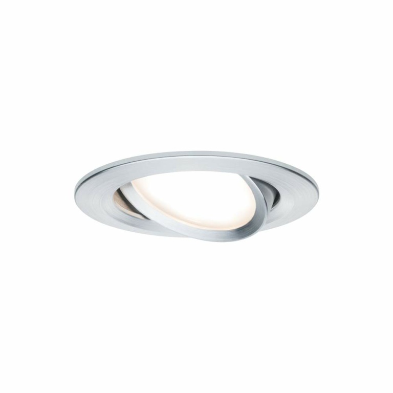 Paulmann LED Einbauleuchte Nova Coin Basisset 3er Set rund 6W IP23 Alu gedreht schwenkbar 2700K 230V