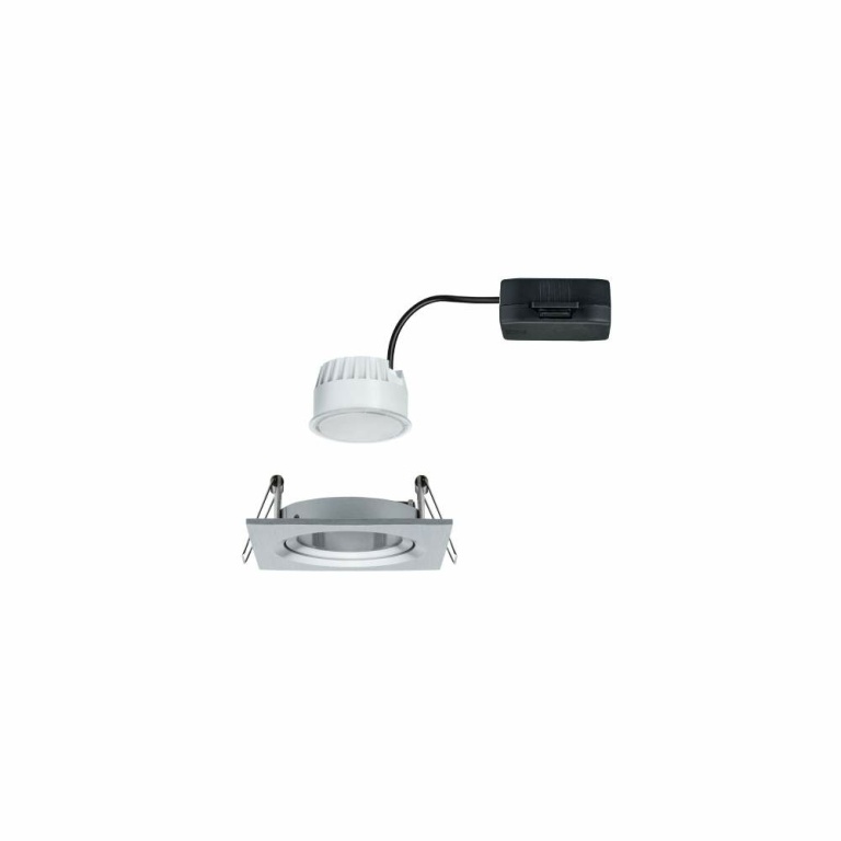 Paulmann Einbauleuchte LED Nova eckig 1x6,5W  Alu gedreht