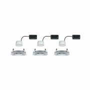 Einbauleuchte LED Nova eckig 3x6,5W  Alu gedreht