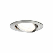 Nova LED Einbauleuchte 3er Set rund 6.5W IP23 GU10 Eisen gebürstet schwenkbar dimmbar 3-step-dim 2700K 230V