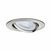 Nova LED Einbauleuchte 3er Set rund 6.5W IP23 GU10 Eisen gebürstet schwenkbar dimmbar 3-step-dim 2700K 230V