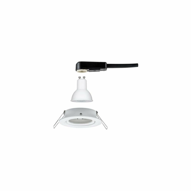 Paulmann LED Einbauleuchte Nova Einzelspot rund 1x6.5W IP23 GU10 Weiß (matt) schwenkbar dimmbar 3-step-dim 2700K 230V