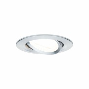 LED Einbauleuchte Nova Basisset 3er Set rund 6.5W IP23 GU10 Alu gedreht schwenkbar dimmbar 3-step-dim 2700K 230V