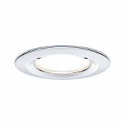 LED Bad-Einbauleuchte Nova Basisset 3er Set rund 6.5W IP44 GU10 Chrom dimmbar 3-step-dim 2700K 230V