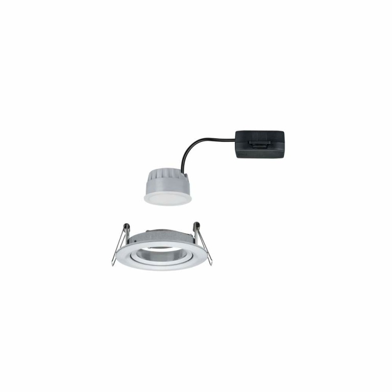 Paulmann LED Einbauleuchte Nova Coin Einzelleuchte rund 6W IP23 Alu gedreht schwenkbar dimmbar 3-step-dim 2700K 230V