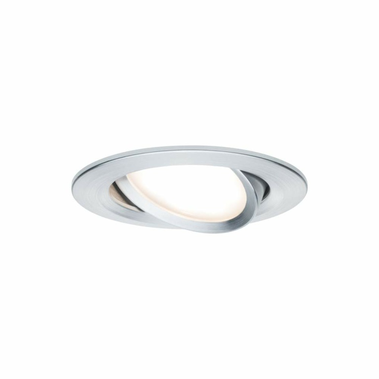 Paulmann LED Einbauleuchte Nova Coin Basisset 3er Set rund 6W IP23 Alu gedreht schwenkbar dimmbar 3-step-dim 2700K 230V