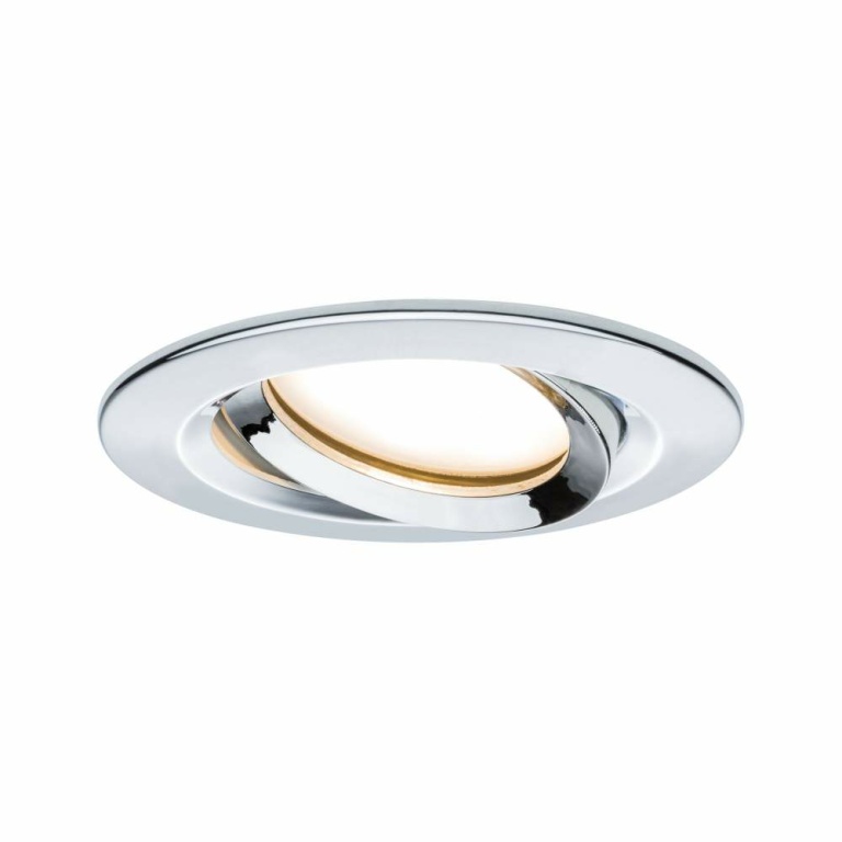 Paulmann LED Einbauleuchte Nova Coin Basisset 3er Set rund 6W IP23 Chrom schwenkbar dimmbar 3-step-dim 2700K 230V