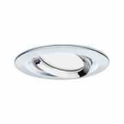 LED Einbauleuchte Nova Coin Basisset 3er Set rund 6W IP23 Chrom schwenkbar dimmbar 3-step-dim 2700K 230V