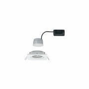 LED Einbauleuchte Nova Coin Einzelleuchte eckig 6W IP23 Weiß (matt) schwenkbar dimmbar 3-step-dim 2700K 230V