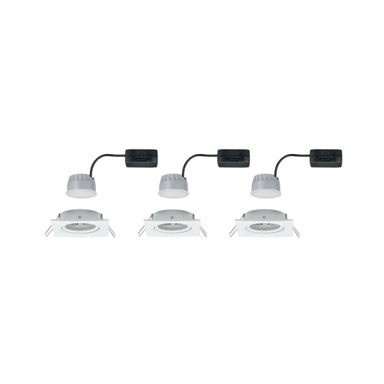 Paulmann Einbauleuchte LED Nova eckig 3x6,5W  Weiß matt