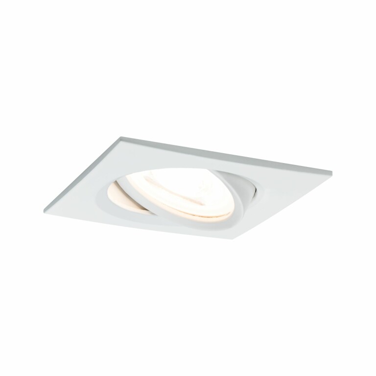 Paulmann LED Einbauleuchte Nova Coin 3er Set eckig 6W IP23 Weiß (matt) schwenkbar dimmbar 3-step-dim 2700K 230V