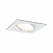 LED Einbauleuchte Nova Coin 3er Set eckig 6W IP23 Weiß (matt) schwenkbar dimmbar 3-step-dim 2700K 230V