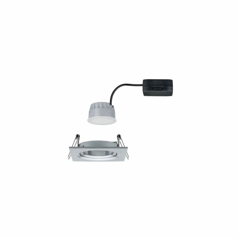 Paulmann Einbauleuchte LED Nova eckig 1x6,5W  Alu gedreht