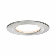 LED Einbauleuchte Nova Coin rund 1x6W IP44 Eisen gebürstet dimmbar 3-step-dim 2700K 230V