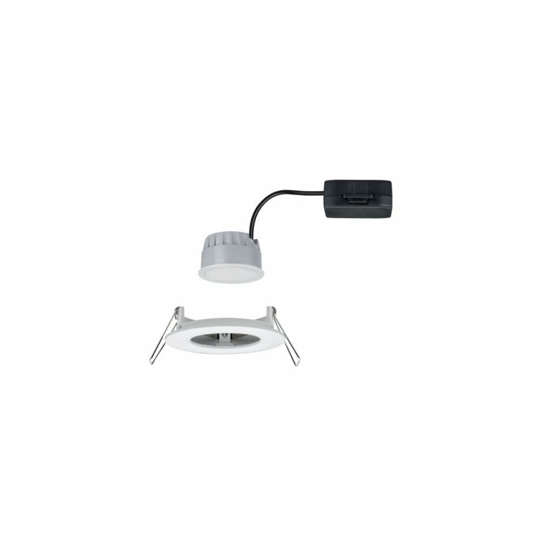 Paulmann LED Einbauleuchte Nova Coin Einzelspot rund 6W IP44 Weiß (matt) dimmbar 3-step-dim 2700K 230V