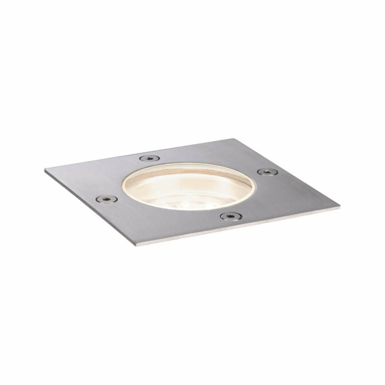 Paulmann Plug & Shine LED Bodeneinbauleuchte Floor eckig IP65 3000K 3,8W Edelstahl Einzelspot