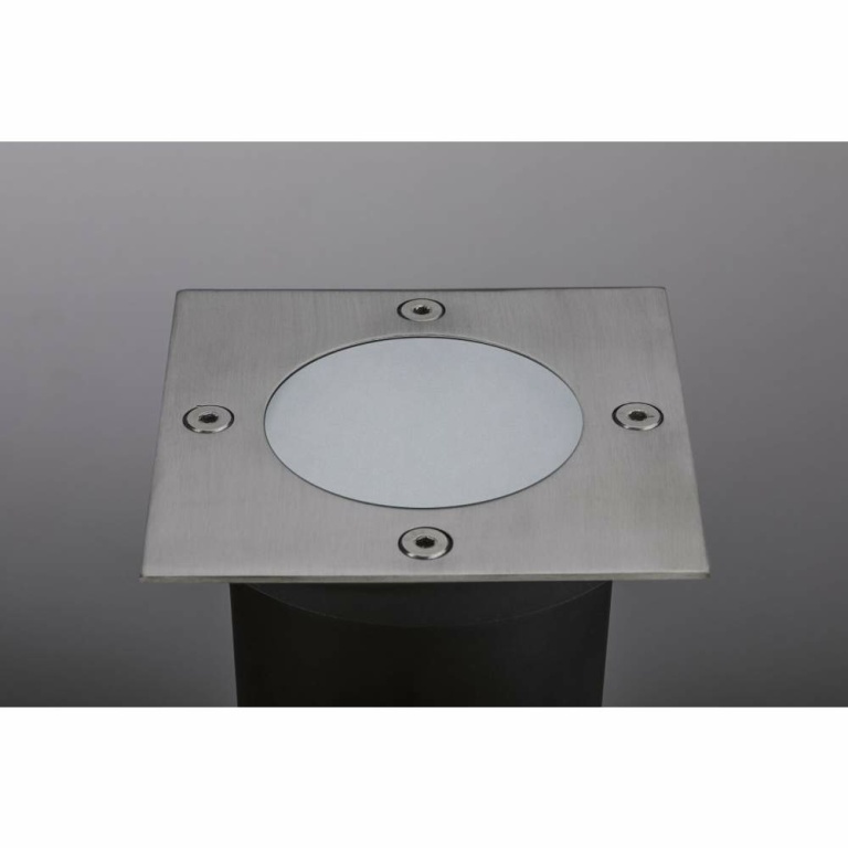 Paulmann Plug & Shine LED Bodeneinbauleuchte Floor eckig IP65 3000K 3,8W Edelstahl Einzelspot