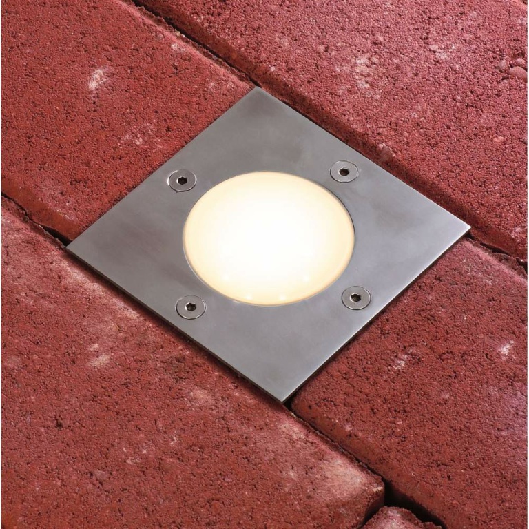 Paulmann Plug & Shine LED Bodeneinbauleuchte Floor eckig IP65 3000K 3,8W Edelstahl Einzelspot