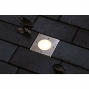 Plug & Shine LED Bodeneinbauleuchte Floor eckig IP65 3000K 3,8W Edelstahl Einzelspot