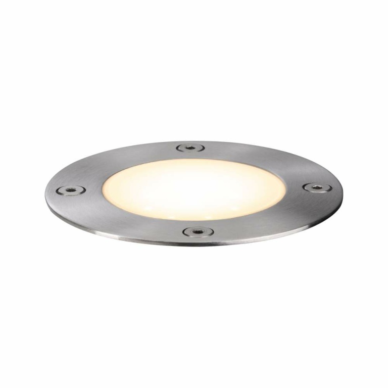 Paulmann Plug & Shine LED Bodeneinbauleuchte Floor rund IP65 3000K 3,8W Edelstahl Einzelspot