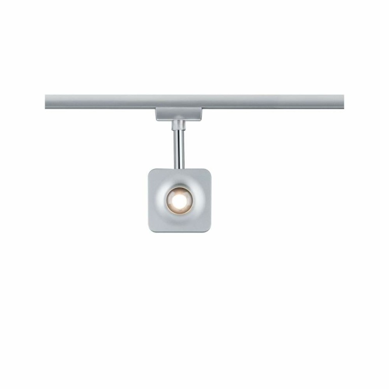 Paulmann URail LED Schienenspot Cube 8W 540lm 2700K dimmbar chrom matt (LED fest verbaut)