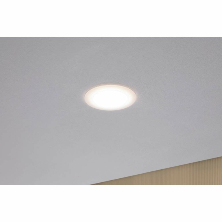 Paulmann Premium LED Einbauleuchte Suon rund IP44 Dim-to-Warm Satin/Weiß 5W 450lm 230V