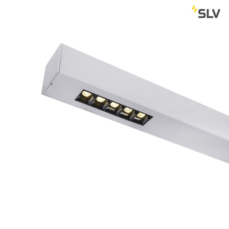 SLV Q-LINE CL, LED Indoor Deckenaufbauleuchte, 2m, BAP, silber, 4000K