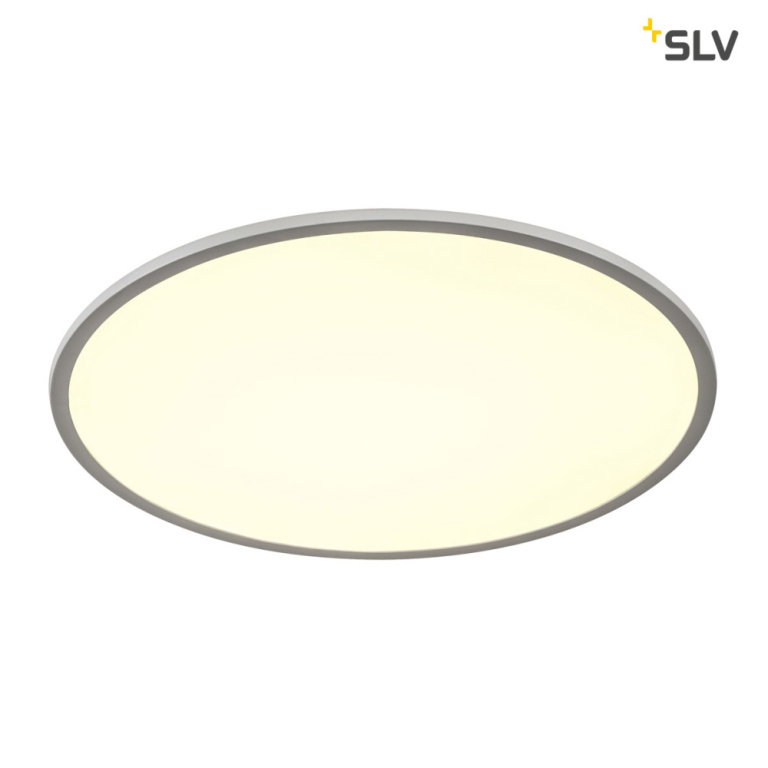 SLV PANEL 60 rund, LED Indoor Deckenaufbauleuchte, silbergrau, 4000K