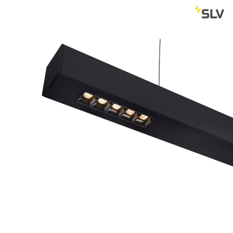 SLV Q-LINE PD, LED Indoor Pendelleuchte, 1m, BAP, schwarz, 3000K