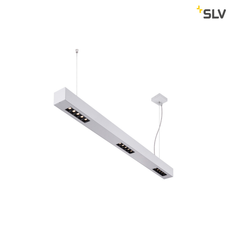 SLV Q-LINE PD, LED Indoor Pendelleuchte, 1m, BAP, silber, 3000K