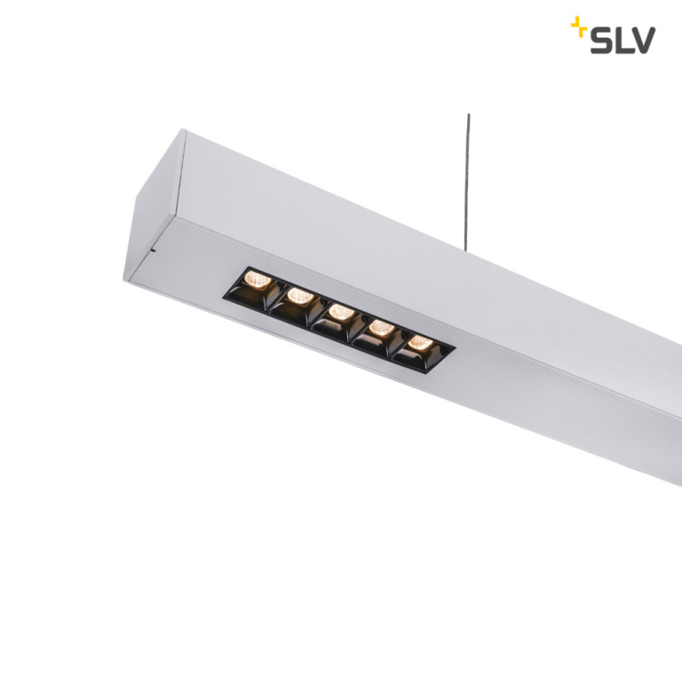 SLV Q-LINE PD, LED Indoor Pendelleuchte, 1m, BAP, silber, 3000K